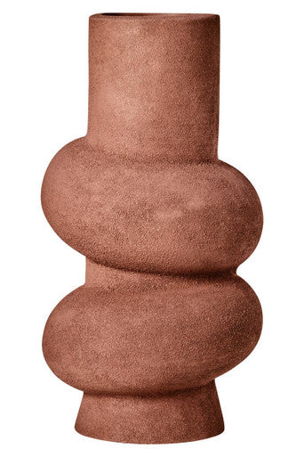 Dunas Large Textured Red Bubble Vase - Image 10