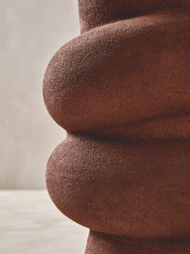 Dunas Large Textured Red Bubble Vase