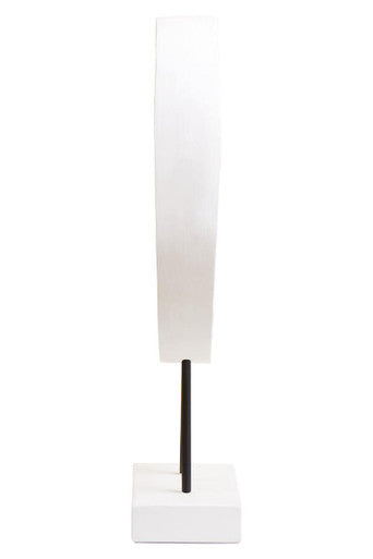 Fidel Small Distressed White Mango Wood Sculpture