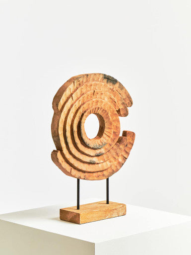 Fidel Mango Wood Ring Sculpture
