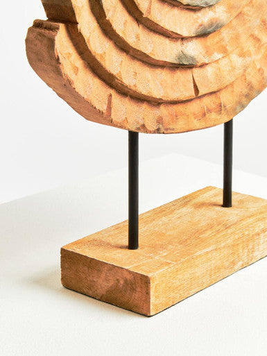 Fidel Mango Wood Ring Sculpture