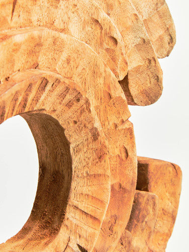 Fidel Mango Wood Ring Sculpture