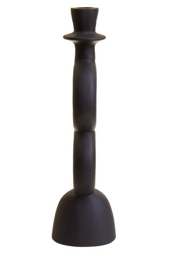 Hapax Large Black Candle Holder