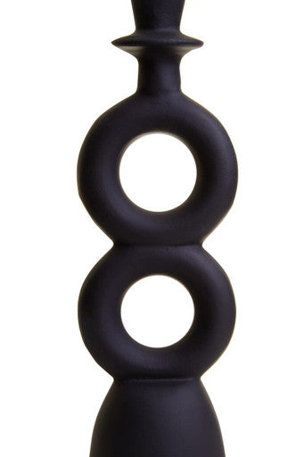 Hapax Large Black Candle Holder