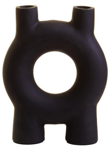 Hapax Small Black Candle Holder