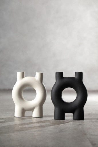 Hapax Small Black Candle Holder