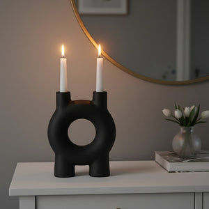 Small Black Candle Holder | Hapax
