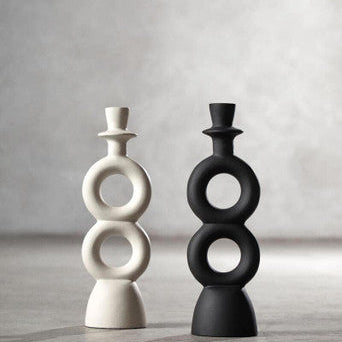 Hapax Large Cream Candle Holder - Image 3