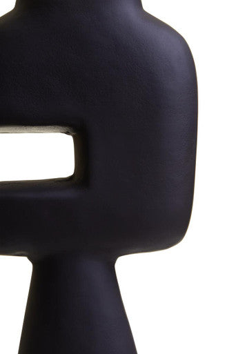 Hapax Abstract Large Black Vase