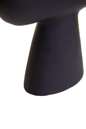 Hapax Abstract Large Black Vase