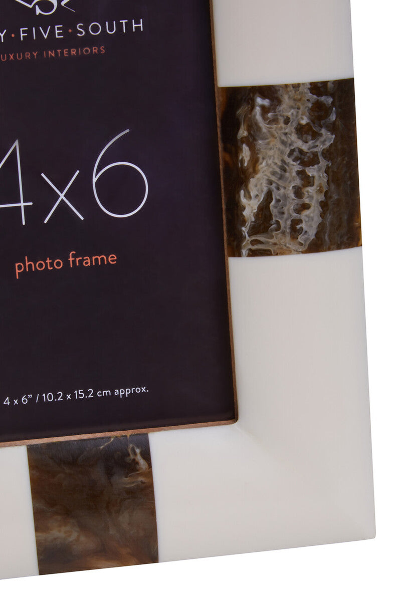 Decio 4In X 6In Cream And Brown Finish Photo Frame - Image 10