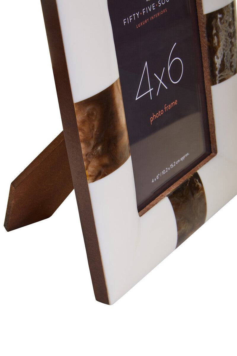Decio 4In X 6In Cream And Brown Finish Photo Frame - Image 11