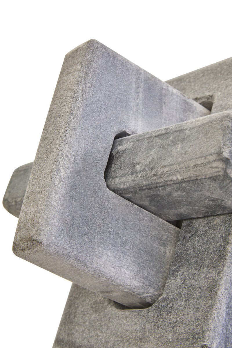 Nason Grey Marble Knot Sculpture - Image 5