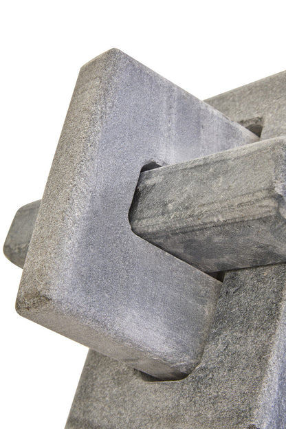 Nason Grey Marble Knot Sculpture