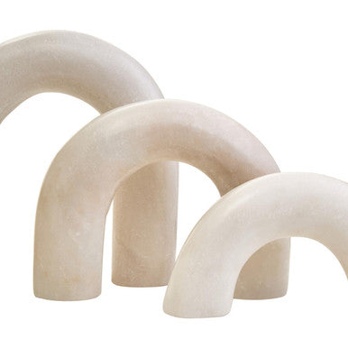 Nason White Marble Arch Decor Sculpture - Image 7
