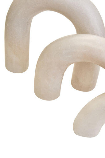 Nason White Marble Arch Decor Sculpture - Image 9