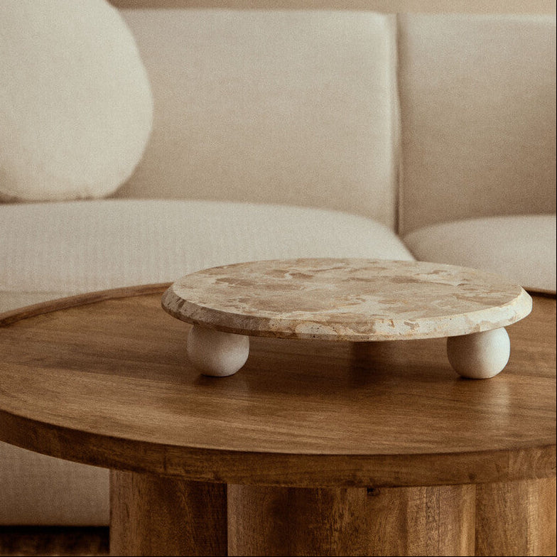 Santino Chocolate Marble Riser