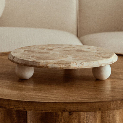 Santino Chocolate Marble Riser
