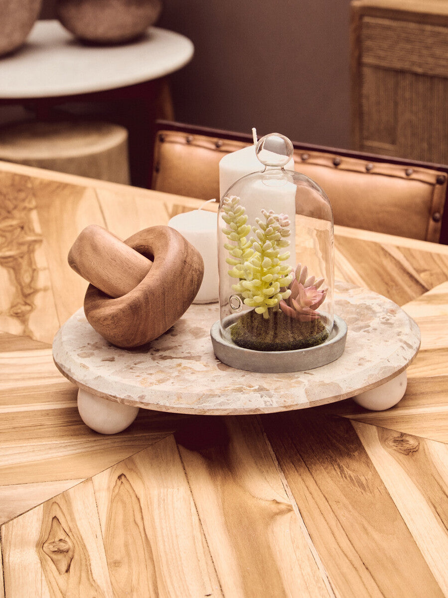 Santino Chocolate Marble Riser