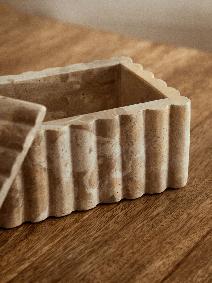 Santino Rectangular Chocolate Marble Box - Image 6