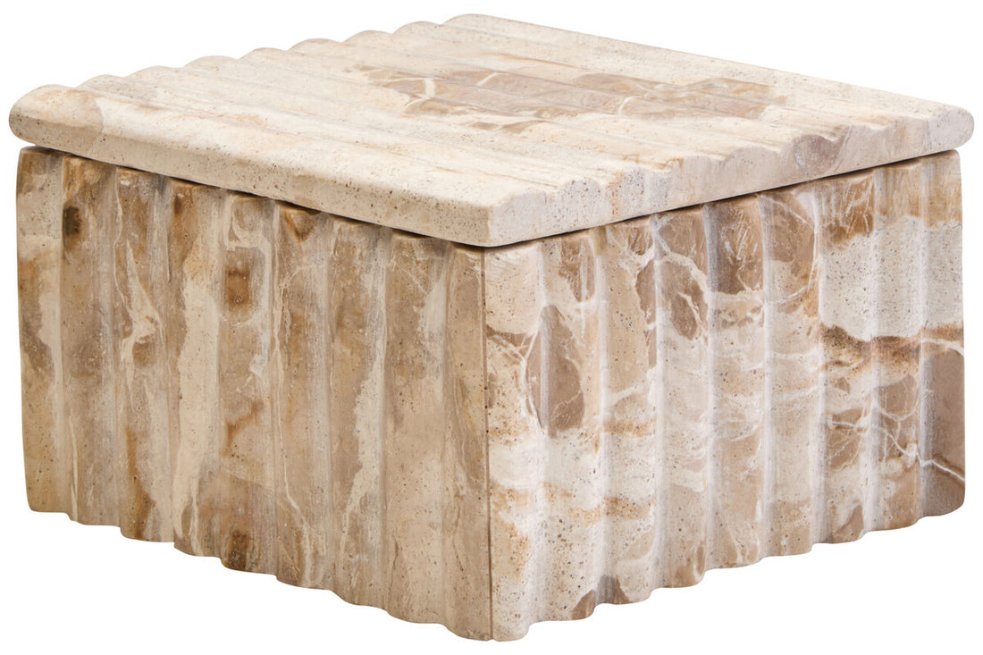 Santino Square Chocolate Marble Box - Image 4