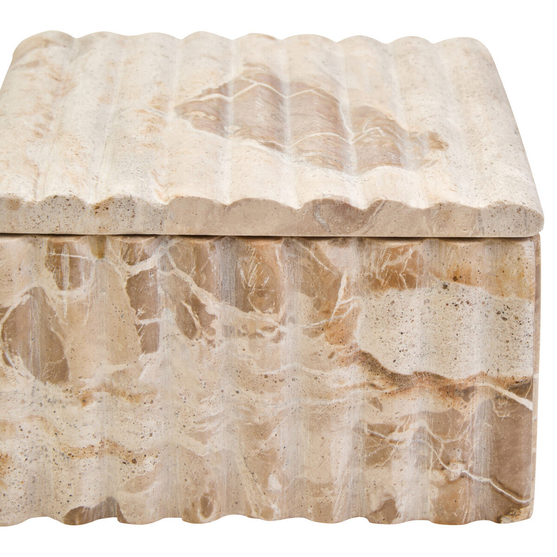 Santino Square Chocolate Marble Box - Image 9