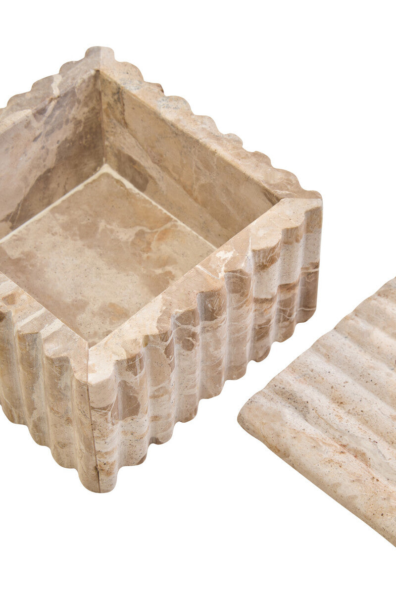 Santino Square Chocolate Marble Box - Image 11