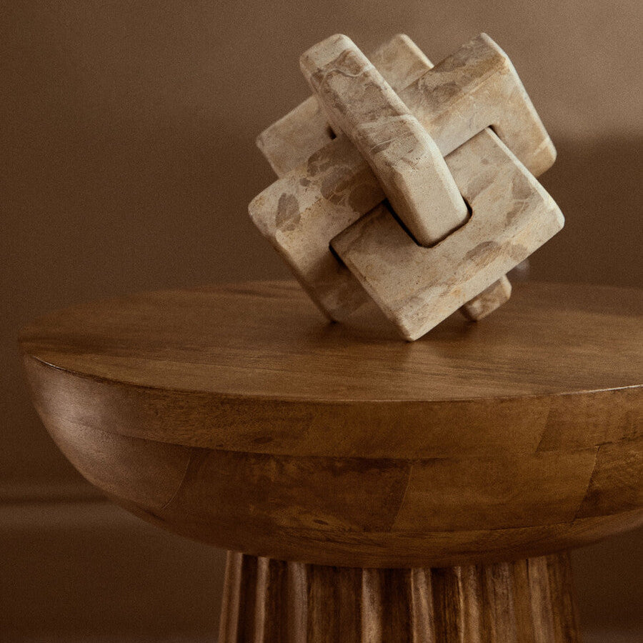 Santino Chocolate Marble Knot Sculpture - Image 2