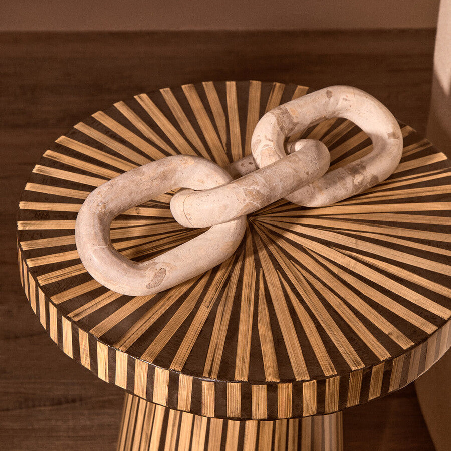 Santino Chocolate Marble Three Link Chain