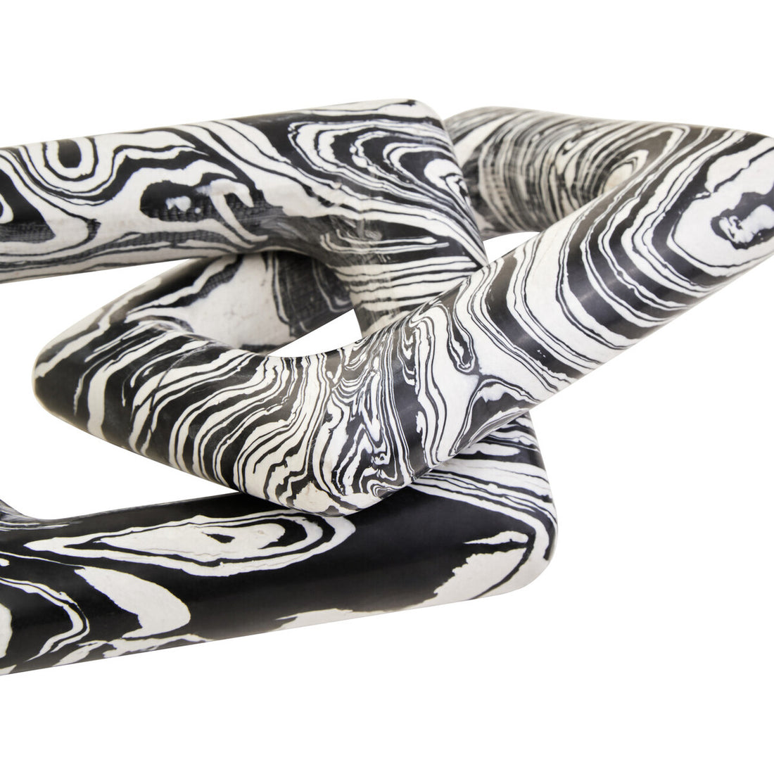 Helsa Black And White Marble Two Link Chain - Image 6