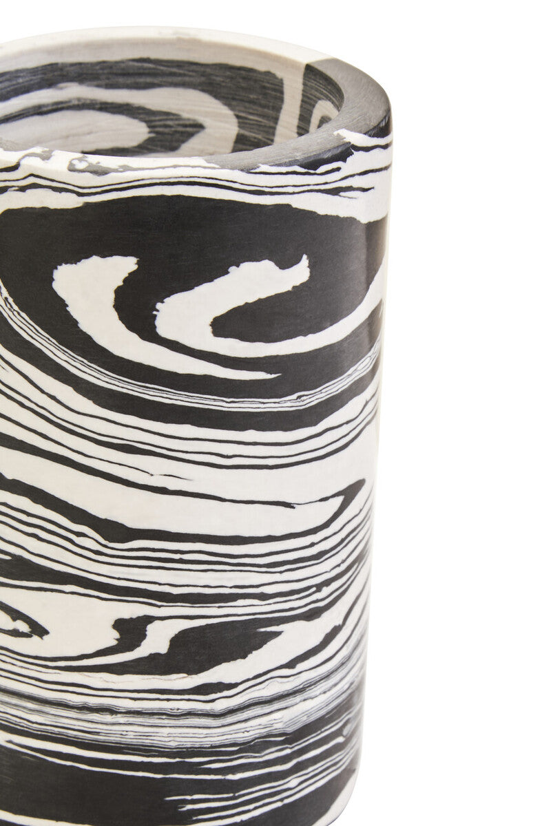 Helsa Black And White Marble Two Way Candle Holder - Image 8