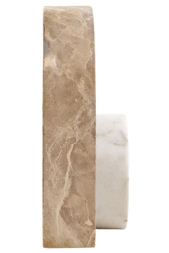 Santino Chocolate And White Marble Sculpture - Image 5
