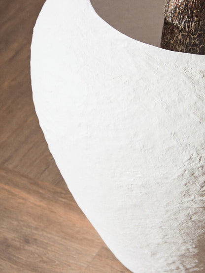 Sanai Cotton Mache Large White Planter