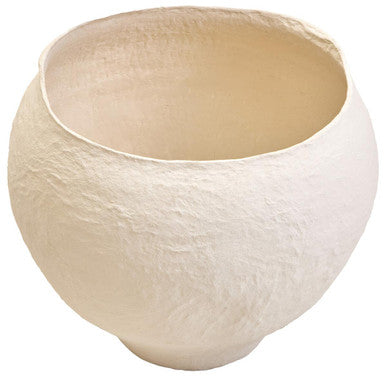 Sanai Cotton Mache Large Beige Planter