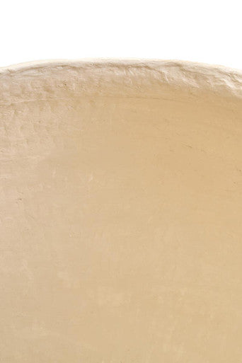 Sanai Cotton Mache Large Beige Planter - Image 13