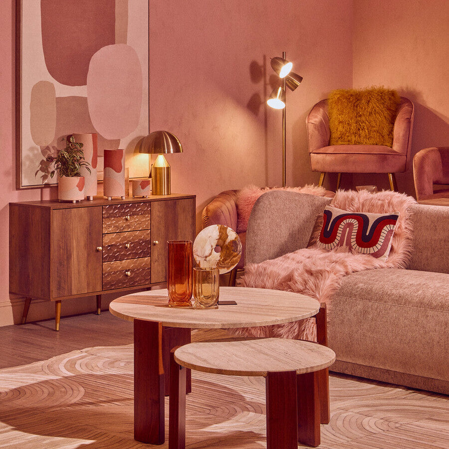 Oleena Small Round Dia 20cm Onyx Disc Sculpture