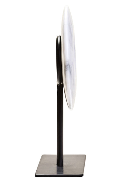 Zoro Extra Small Round Dia 15cm Grey Marble Disc Sculpture