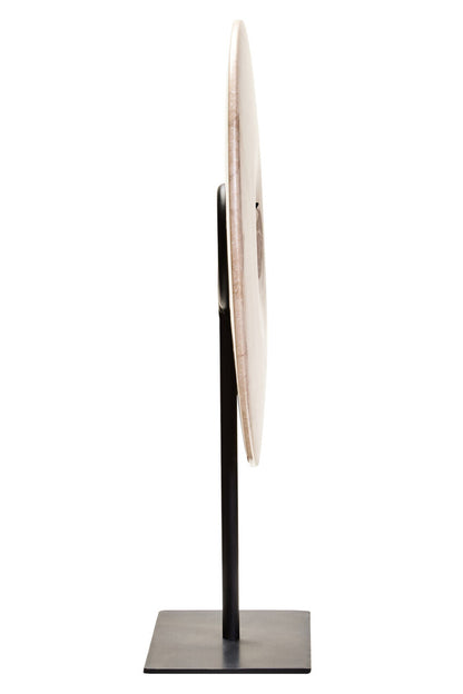 Zoro Medium Cream Marble Round Dia 25cm Disc Sculpture