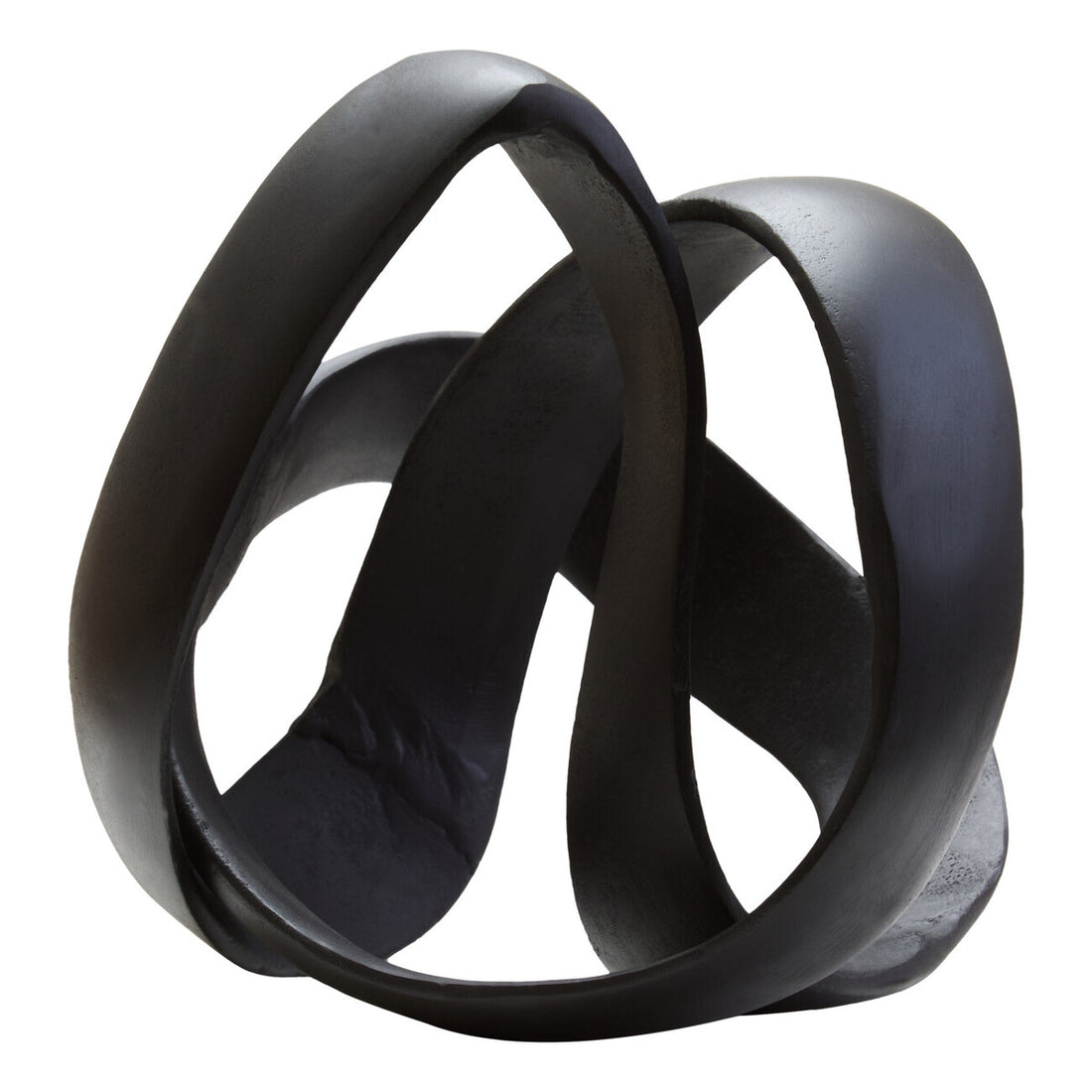 Prato Matt Black Nickel Finish Knot Sculpture - Image 3