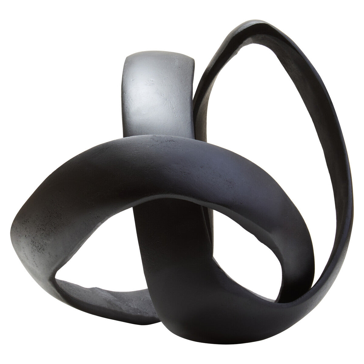 Prato Matt Black Nickel Finish Knot Sculpture - Image 5