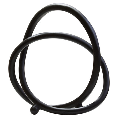 Prato Matte Black Nickel Finish Twist Sculpture