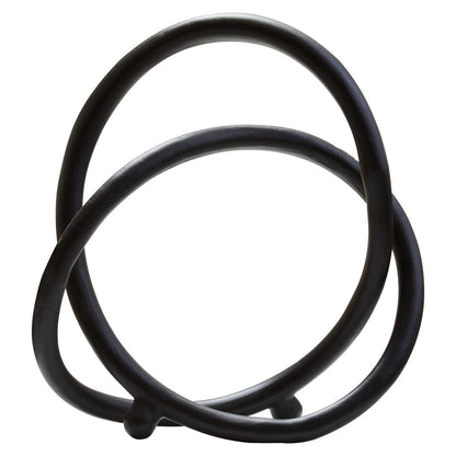 Prato Matte Black Nickel Finish Twist Sculpture