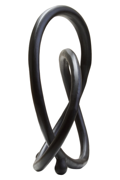 Prato Matte Black Nickel Finish Twist Sculpture