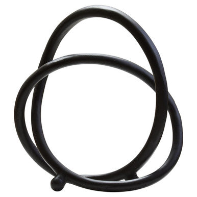 Prato Matt Black Nickel Finish Twist Sculpture