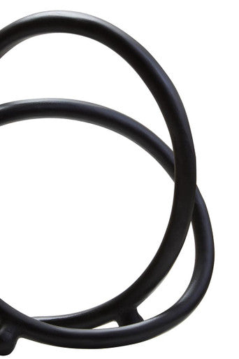 Prato Matt Black Nickel Finish Twist Sculpture