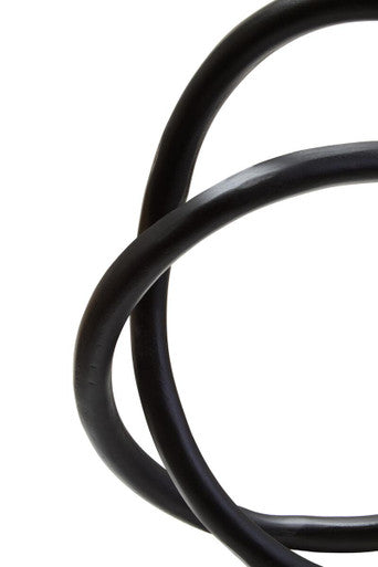 Prato Matt Black Nickel Finish Twist Sculpture