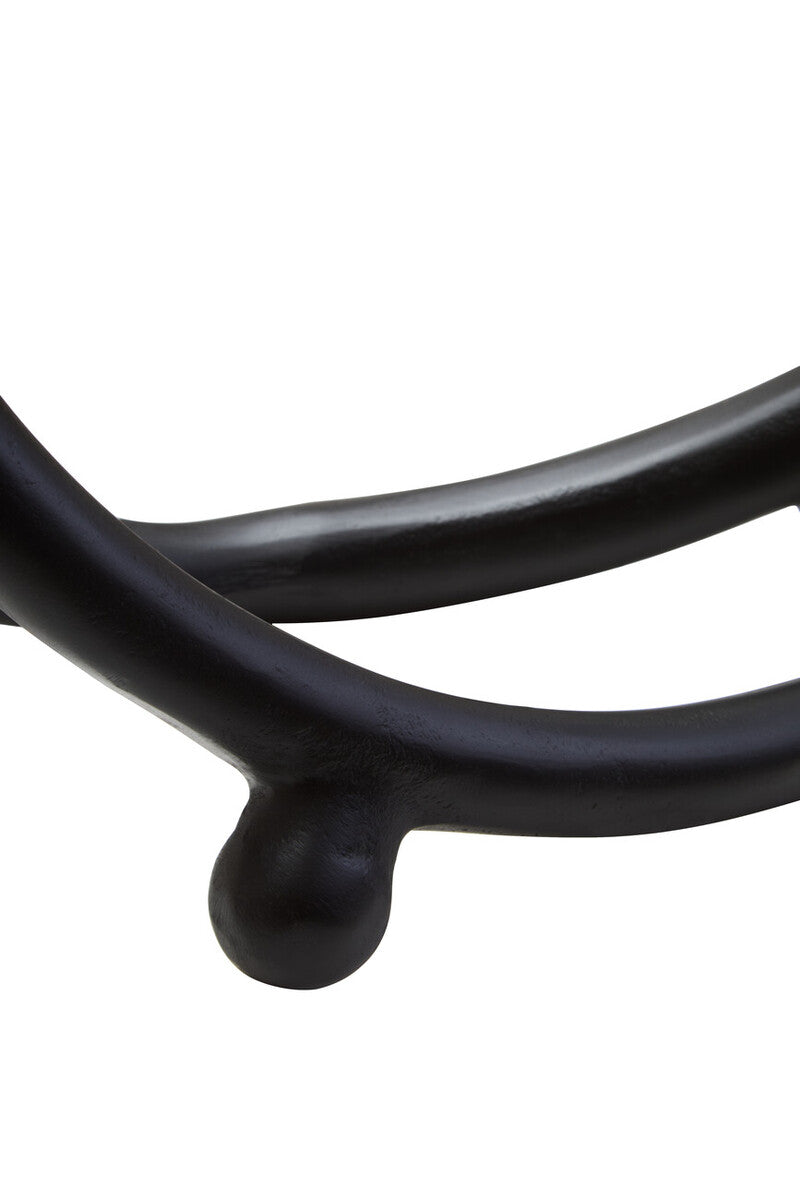 Prato Matte Black Nickel Finish Twist Sculpture - Image 5