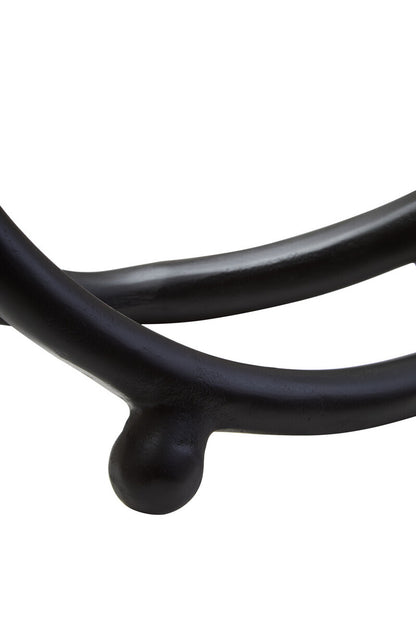 Prato Matte Black Nickel Finish Twist Sculpture