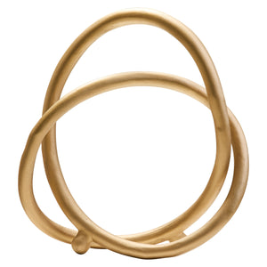 Prato Matt Gold Finish Twist Sculpture