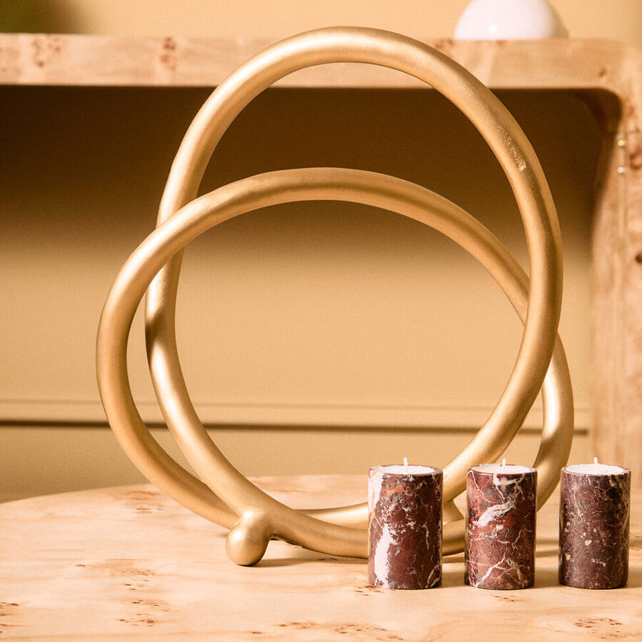 Prato Matte Gold Finish Twist Sculpture - Image 7